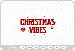 Christmas Festive Quote Text Script Snow Winter SVG PNG DXF Product Image 1