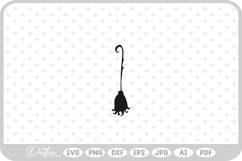 Broomstick Witch Halloween SVG PNG DXF Product Image 1