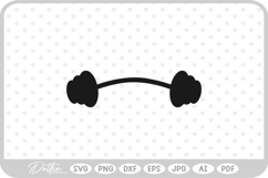 Dumbbell Weight Workout Gym Fitness SVG PNG DXF Product Image 1