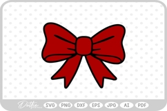 Ribbon Bow Tied Knot SVG PNG DXF Product Image 1