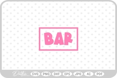 Bar Sign SVG PNG DXF Product Image 1