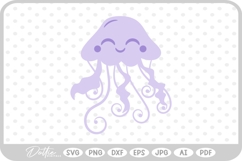 Jellyfish SVG PNG DXF Product Image 1