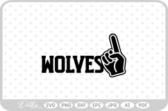 Wolves Sports Team SVG PNG DXF Product Image 1