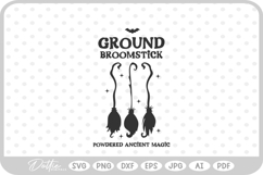 Ground Broomsticks Potion Bottle Label Halloween Witch SVG Product Image 1