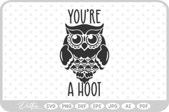 Owl Quote Bird SVG PNG DXF Product Image 1