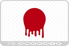 Dripping Circle SVG PNG DXF Product Image 1