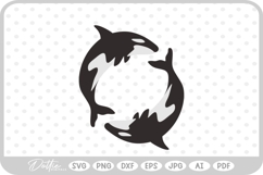 Orca Whale SVG PNG DXF Product Image 1