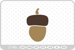 Acorns Fall Autumn Nut Woodland Pinecone Fall SVG PNG DXF Product Image 1