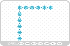 Christmas Winter Frame Border Background SVG PNG DXF Product Image 1