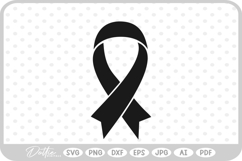 Cancer Awareness Ribbon Survivor SVG PNG DXF Product Image 1