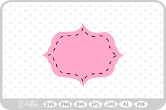 Elegant Dashed Shape SVG PNG DXF Product Image 1