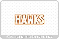 Hawks Sports Team SVG PNG DXF Product Image 1