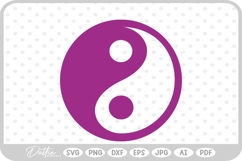 Yin Yang Sign SVG PNG DXF Product Image 1