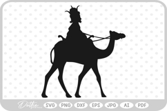 Nativity Scene Outline Silhouette Shape Christmas SVG PNG DX Product Image 1