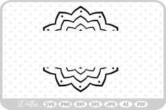 Split Mandala SVG PNG DXF Product Image 1
