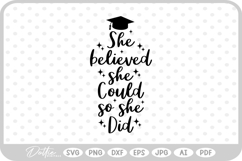 Graduation Quote SVG PNG DXF Product Image 1
