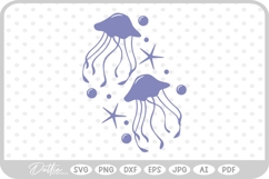 Jellyfish SVG PNG DXF Product Image 1