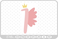 Fairy Princess Birthday Seven SVG PNG DXF Product Image 1