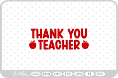 Back to School Teacher SVG PNG DXF Product Image 1