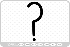 Question Mark SVG PNG DXF Product Image 1