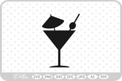 Cocktail Glass SVG PNG DXF Product Image 1