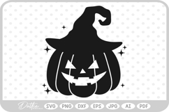 Halloween Pumpkin Jack O Lantern SVG PNG DXF Product Image 1