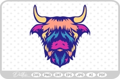 Highland Cow SVG PNG DXF Product Image 1