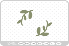 Botanical Hand Drawn Vine Doodle Nature SVG PNG DXF Product Image 1