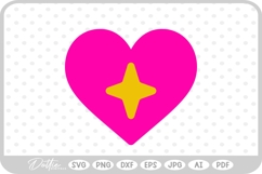 Sparkle Heart SVG PNG DXF Product Image 1