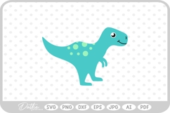 Cute Dino Dinosaur Kids Room SVG PNG DXF Product Image 1