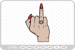 Bride Finger Engagement Wedding Ring Love SVG PNG DXF Product Image 1