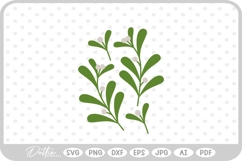 Mistletoe Christmas Plant SVG PNG DXF Product Image 1