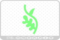 Stem With Leaves SVG PNG DXF Product Image 1
