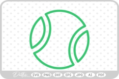 Tennis Ball SVG PNG DXF Product Image 1