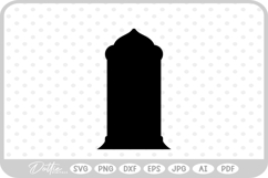 Gravestone Cemetery RIP Halloween Spooky Season SVG PNG DXF Product Image 1