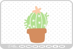 Cactus Tree Flower Spikes Desert Nature Plant SVG PNG DXF Product Image 1