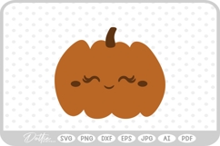 Cute Pumpkin Jack o Lantern Halloween Autumn Fall SVG PNG Product Image 1