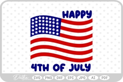 4th of July USA America SVG PNG DXF Product Image 1