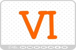 Roman Numeral SVG PNG DXF Product Image 1