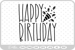 Happy Birthday SVG PNG DXF Product Image 1