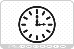 Clock SVG PNG DXF Product Image 1