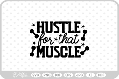 Workout Quote Gym Fitness SVG PNG DXF Product Image 1