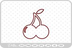 Cherries SVG PNG DXF Product Image 1