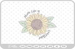 Sunflower Floral Flower Nature SVG PNG DXF Product Image 1