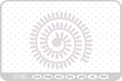 Rolled Flower Paper Craft SVG PNG DXF Product Image 1