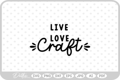 Crafting Quote Crafter Craft Handmade Love SVG PNG DXF Product Image 1