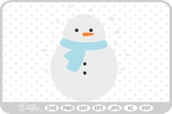 Snowman Winter Christmas SVG PNG DXF Product Image 1
