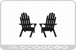 Beach Chairs SVG PNG DXF Product Image 1