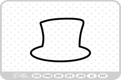 Top Hat SVG PNG DXF Product Image 1