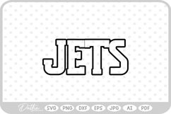 Jets Sports Team SVG PNG DXF Product Image 1